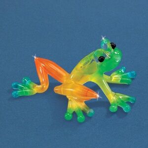 Glass Baron Frog Figurine Murano style